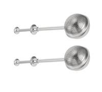 TOYANDONA Stainless Steel Tea Filter Set 2pcs Multipurpose Brine Basket and Cooking Infuser for Making Tea and Dusting Cocoa Powder for Kitchen Use