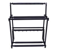 TOYANDONA Steel Ukulele Display Rack Double-layer Large Capacity with Stable Structure and Easy Storage, Practical Guitar Storage Stand for Home Or Shop Use