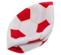TOYANDONA Sticky Felt Soccer Ball with Inflatable Design for Training and Outdoor Indoor Play Enhanced Grip Juggling Equipment Vibrant Red and White Football Toss Target for Skill