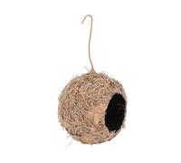 TOYANDONA Straw Woven Hanging Bird Nest for Garden Adornment Breathable Rustic Outdoor Bird House Shelter Protective Hideaway From Cold Wind and Predators Suitable for Trees and Porches