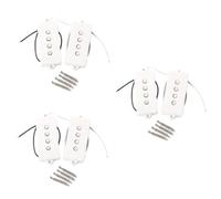 TOYANDONA String Electric Bass Pickup Set Pb Bass Guitar Open Style Bridge Neck Pickups Easy to Install Authentic Tone and Rich Harmonics White