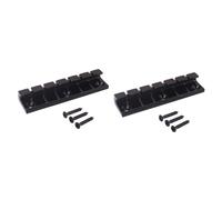 TOYANDONA String Fixed Guitar Bridge Replacement Parts Saddle Bridge Mounting Screws for Electric Guitar Sturdy Construction Easy Installation Glossy Black Finish