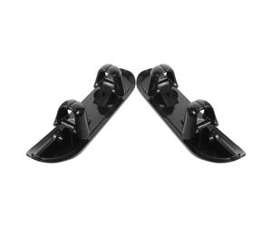 TOYANDONA Stroller Snow Skis with Curved Bottom Structure for Enhanced Stability and Slip Prevention, Plastic and Metal Sled Board Accessory for Snowy Sidewalks and Parks in Winter