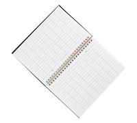 TOYANDONA Stylish Black Record Book Accounting Ledger Function and Financial Management Features Elegant Design Pp and Paper Material for Workspace or School Use Home Inventory Log Book