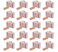 TOYANDONA Suitcase Storage Boxes 20pcs Candy Made of Kraft Paper Vintage Boxes with Rope Handle, Handy and Long-time Use for Wedding or Festival Favour Packing