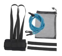 TOYANDONA Swimming Resistance Trainer Set with Foot Straps and Elastic Bands Low Impact Strength Training Kit for Adults and Suitable for All Pools and Swimming Strokes