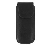 TOYANDONA Ten-hole Blues Harmonica Storage Box Leather Case Black, Compact Harmonica Storage Container for Beginner Mouth Organs, Sturdy Leather Cover Suitable for Travel and Daily Use