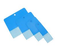 TOYANDONA Texture Art Tools 4pcs Plastic Comb Set with Ergonomic Design, Ideal for Concrete Plaster and Ceiling Texture Applications in Painting
