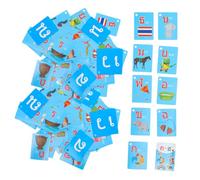 TOYANDONA Thai Learning Flash Cards for 4 Boxes 180pcs Vocabulary and Verb Study Cards Early Educational Talking Flashcards for Preschool Sight Word Practice