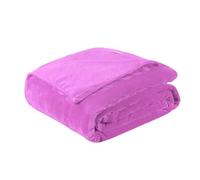 TOYANDONA Thick Flannel Fleece Blanket Lightweight Warm Bed Throw Purple Super Soft Winter Blanket for Camping Travel and Home Use