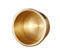 TOYANDONA Thickened Copper Water Offering Cup for Buddhist Rituals Retro Polished Holy Water Bowl Home Decoration for Temple Yoga Restaurant Classic Sacred Supply