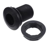 TOYANDONA Threaded Bulkhead Water Tank Connector Plastic Fitting 1 Inch with Seal Gasket Convenient Installation for Rain Barrels and Water Tanks for Home Gardening and Public Green Spaces