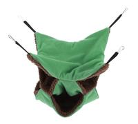 TOYANDONA Three-layer Lint Hamster Hammock Pet Resting Bed with Firmness and Safe Hiding Place, Hanging Cage Accessory for Hamsters at Home Or Pet Shop