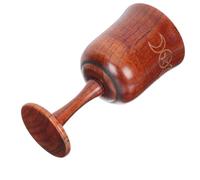 TOYANDONA Three-Phase Moon Holy Chalice Pentagram Sacrifice Cup Natural Wood Religious Craft Altar Decor Collectible Ritual Goblet for Home and Ceremony