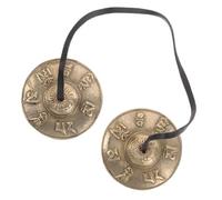 TOYANDONA Tibetan Cymbals Nepalese Finger Cymbals for Yoga Mindfulness Traditional Percussion Instrument with Cultural Significance for Meditation Performance
