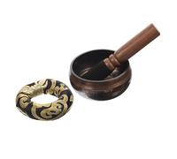 TOYANDONA Tibetan Singing Bowl for Meditation Yoga Mallet Tibetan Sound Bowl for Mindfulness Practice Random Color