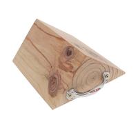 TOYANDONA Tire Chock Wheel Chock Vehicle Truck Beige Wood Metal Sturdy Design for Improved Driving Safety Inside The Vehicle