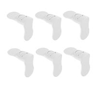 TOYANDONA Toddler Cupboard Locks 6pcs Baby Proofing Latch Cabinet Locks for Babies with Strong Reliability Plastic Material White Child Safety to Prevent Fingers Being Pinched