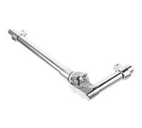 TOYANDONA Tom Drum Bracket Stand Easy to Install and Remove for in Silver Zinc Alloy Drum Percussion Instruments Studio or Live Performance