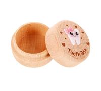 TOYANDONA Tooth Keepsake Box for Boys and Girls Compact Wooden Storage Case for Teeth Hair Modern Minimalist Design for Boys and Girls Cherished Memories Organizer