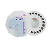 TOYANDONA Tooth Keepsake Box Wooden Storage for Boy Girl Teeth and Fetal Hair Compact Design for Easy Carrying for Preserving Childhood Memories and Milestones