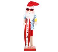 TOYANDONA Traditional Beach Nutcracker Wood Decorative Standing Ornament