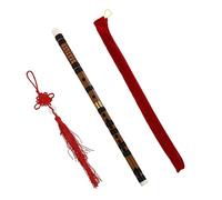 TOYANDONA Traditional Chinese Bamboo Flute Instrument for Beginners with Practical Sturdy Bamboo Material and Chinese Knot Accessory, Introductory Flute for Students and Enthusiasts