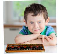 TOYANDONA Traditional Chinese Wooden Abacus Counting Tool for Math Learning Stable Safe Material Lightweight Educational Beads Frame for Students Teenagers Accountants Practical Arithmetic