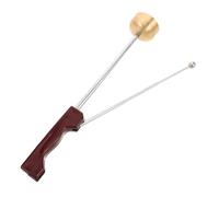 TOYANDONA Traditional Temple Bell with Extendable Handle Refined Copper Handbell for Spiritual Practices Crisp Melodious Chime Lightweight and Portable for Prayer Rooms and Outdoor Use