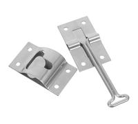 TOYANDONA Trailer Door Holder 4-inch Stainless Steel Latch Set for Cargo Trailers and Rvs Outdoor Camper Door Latch Replacement Hardware Weather-Resistant Retainer Catch