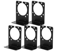 TOYANDONA Trailer Socket Mounting Bracket Pin with Screws 5pcs American Style Trailer Connector Holder for Secure Rv Towing and Caravan Wiring Installation