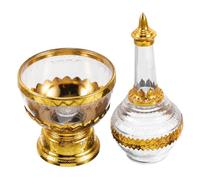 TOYANDONA Transparent Blessing Drip Bottle Water Supply Cup for Home Spiritual Use Buddhist Offering Bowl Enhancing Peace and Fortune Household Holy Water Vessel for Temple and Personal