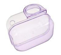 TOYANDONA Transparent Camera-shaped Hamster Sand Bath Box with Advanced Splash Guard Extra Spacious Pet Grooming Tub for Chinchilla Gerbil Small Animals Easy-clean Dust Bath Container