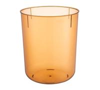 TOYANDONA Transparent Clear Waste Basket Pet Material Rubbish Bin for Home Office Kitchen with Simple Drop-resistant Design Easy to Clean Waste Container