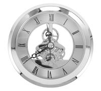 TOYANDONA Transparent Clock Face Replacement with Zinc Alloy Gears Large Clock Mechanism Movement for DIY Wall Decoration Secure Embedded Setup Industrial Style Accent