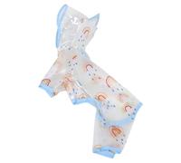 TOYANDONA Transparent Dog Raincoat for Small Dogs Hooded Poncho Quick Drying Rain Jacket for Puppies Sandproof Pet Rain Gear Windy Days