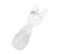 TOYANDONA Transparent Glass Pet Hair Keepsake Jar for Cat Dog Whiskers Memorial Storage Box with Cat Shape Visible Elegant Display for Collection Compact Heartfelt Gift for Pet
