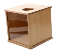 TOYANDONA Transparent Hamster Dig Box with Window Sand Bath Container for Hamsters Pet Bathroom Cozy Observation Nest Safe Play and Bathing Space