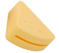 TOYANDONA Triangular Silicone Makeup Sponge Holder with Ventilating Effects, Portable Powder Puff Storage Box for Travel Use, Small and Compact Design in Yellow