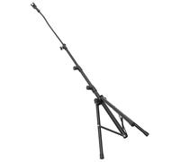 TOYANDONA Tripod Microphone Stand for Stage Performance Adjustable Height Mic Mount Robust Construction for Live Shows and Home Studios