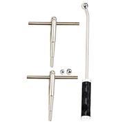 TOYANDONA Trombone Handle Black and Construction Wood Metal Convenient Trumpet Maintenance Tool Kit Sturdy Shaping and Neck Repairing Accessory for Wind Instruments