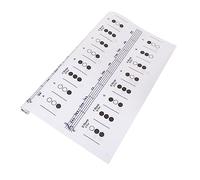 TOYANDONA Trumpet Chord Chart Wall Poster with Finger Diagram Small Size for Beginners, Trumpet Training Guide and Practice Fingering Visual Aid