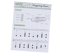 TOYANDONA Trumpet Chord Practice Chart for Beginners, Finger Guide Poster, Coated Paper, Easy to Read Practice Charts