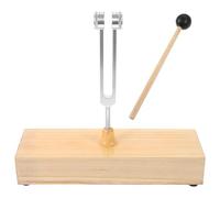 TOYANDONA Tuning Fork with Wood Resonator Box and Percussion Mallet for Meditation Practices Portable Sound Therapy Tool for Healing Balance Exercises Stress Relief and Musical Instrument
