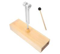 TOYANDONA Tuning Fork with Wood Voice Box and Percussion Mallet, Made from Sturdy Aluminum Alloy, Promotes Relaxation for Meditation Practices and Balance Exercises