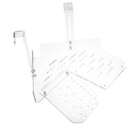 TOYANDONA Turtle Basking Platform Acrylic Large Triangle Resting Terrace with Hanging Hook for Turtle Habitat and Tortoise Tank Breeding Dock