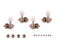 TOYANDONA Ukulele Tuning Key Pegs Set 2l2r Ivory White String Tuners Guitar Parts Instrument Accessories for Folk and World Music