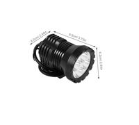 TOYANDONA Ultra-bright LED Motorcycle Headlight Front Spotlight for Night Riding Easy Installation Bike Driving Spotlights Compatible with Various Motorbike Models