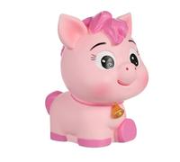 TOYANDONA Unbreakable Horse Money Saving Box for Adults Thick PVC Coin Bank Jar in Pink Compact Portable Animal Decor for Home Office Birthday Encourages Financial Responsibility