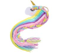 TOYANDONA Unicorn Hair Bow Organizer for Headband Holder Wall-mounted Hair Accessories Storage Rack Yellow
